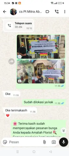Testimonial Papan Bunga modernland
